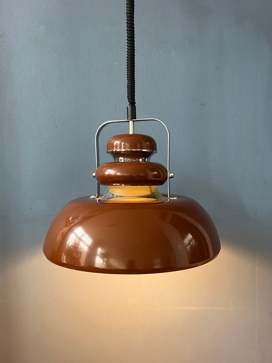 Anvia Mid Century Space Age Brown Pendant Lamp