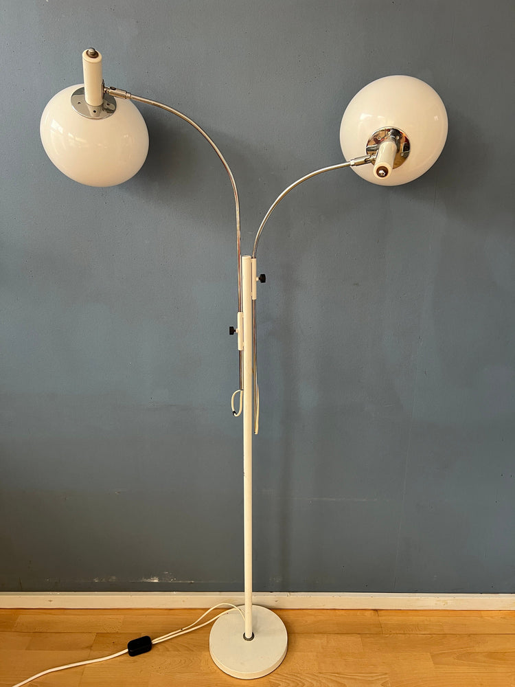 Mid Century Dijkstra Double Arc Space Age Mushroom Floor Lamp