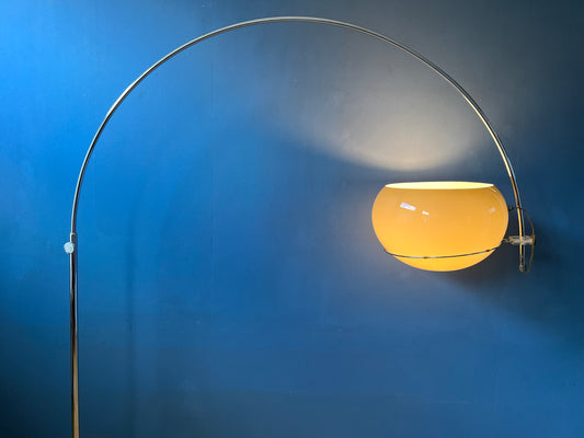 Mid Century Space Age Mushroom Arc Floor Lamp by GEPO