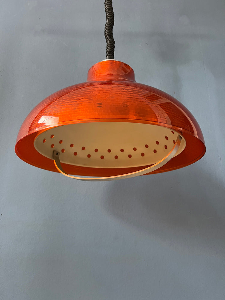 Mid Century UFO Plexiglass Space Age Hanging Lamp