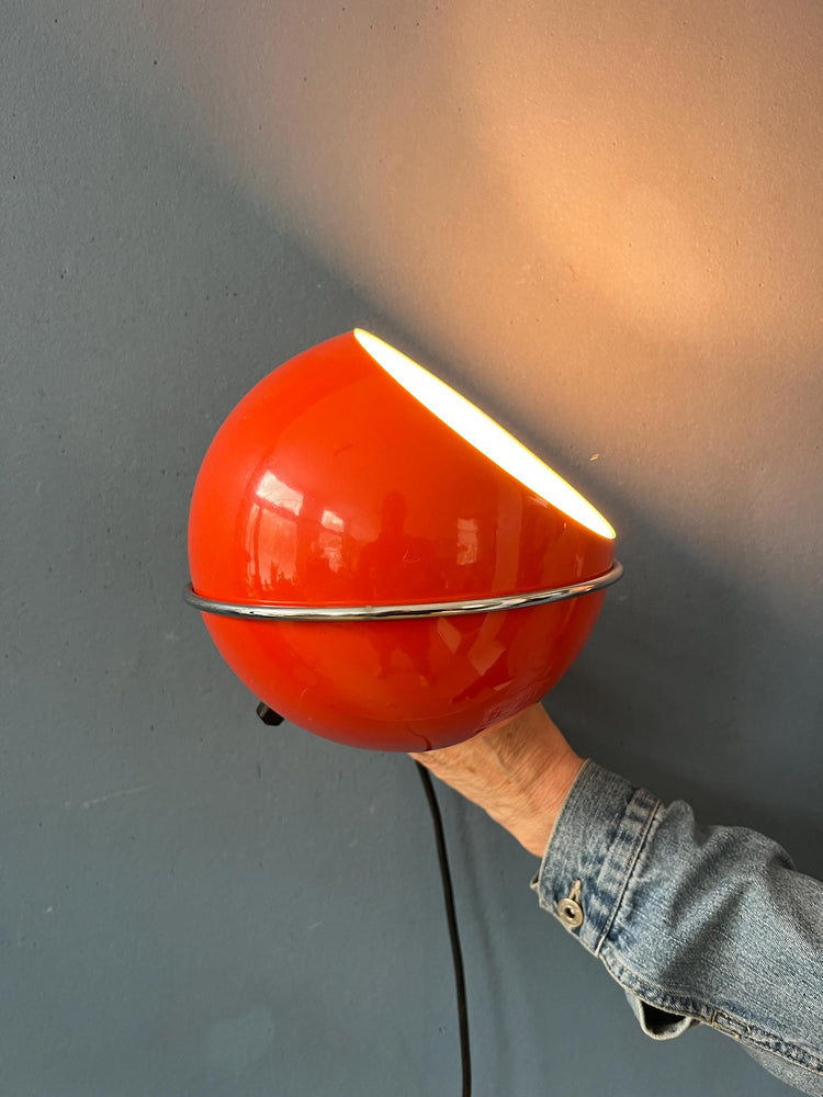 Orange Space Age Eyeball Wall Lamp