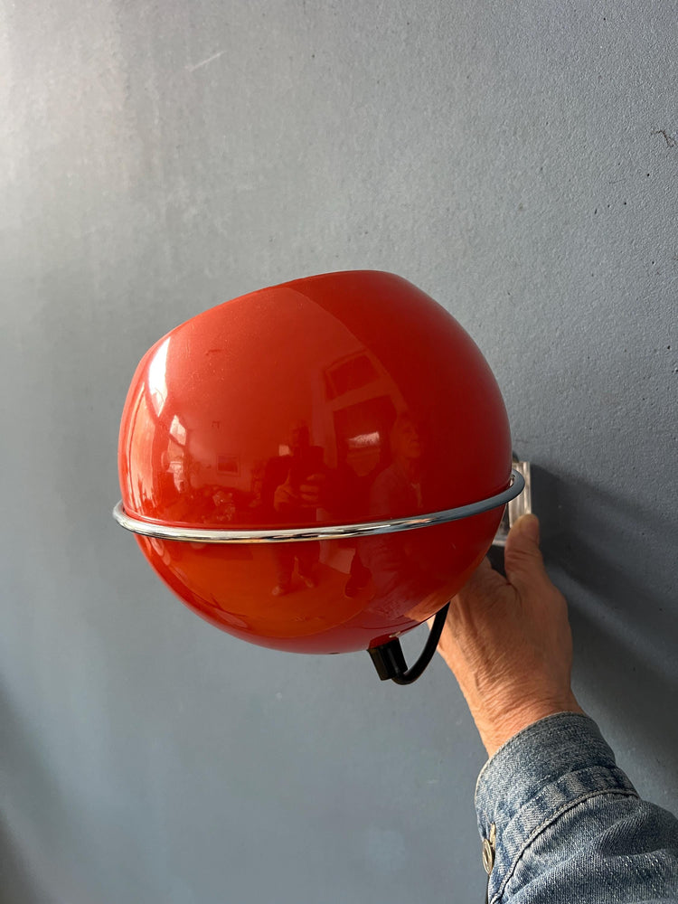 Orange Space Age Eyeball Wall Lamp