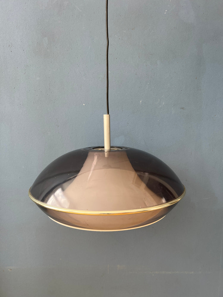 Vintage Space Age UFO Acrylic Glass Pendant Light