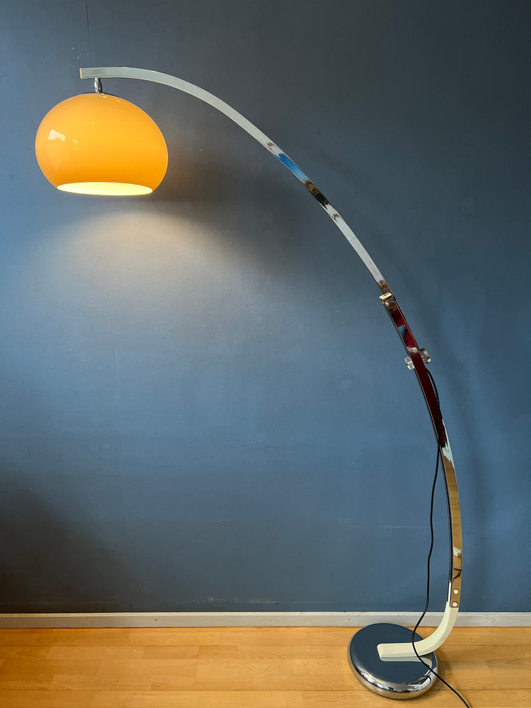 Vintage Hustadt Leuchten Mushroom Arc Floor Lamp