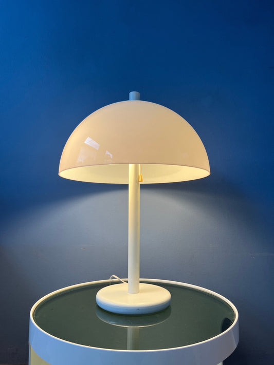 White Mid Century Mushroom Dijkstra Table Lamp