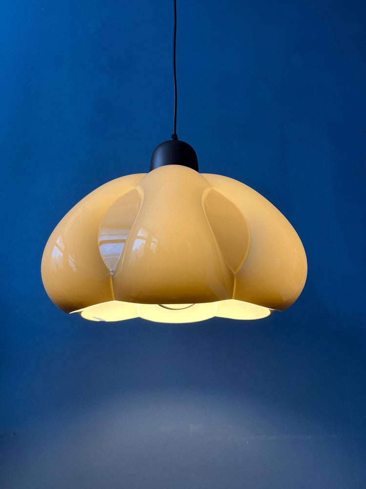 Mid Century Space Age Flower Pendant Lamp by Herda