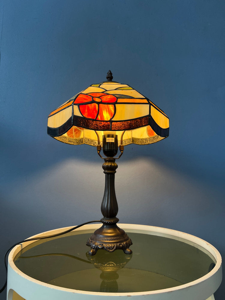 Stained Glass Tiffany Style Art Deco Table Lamp