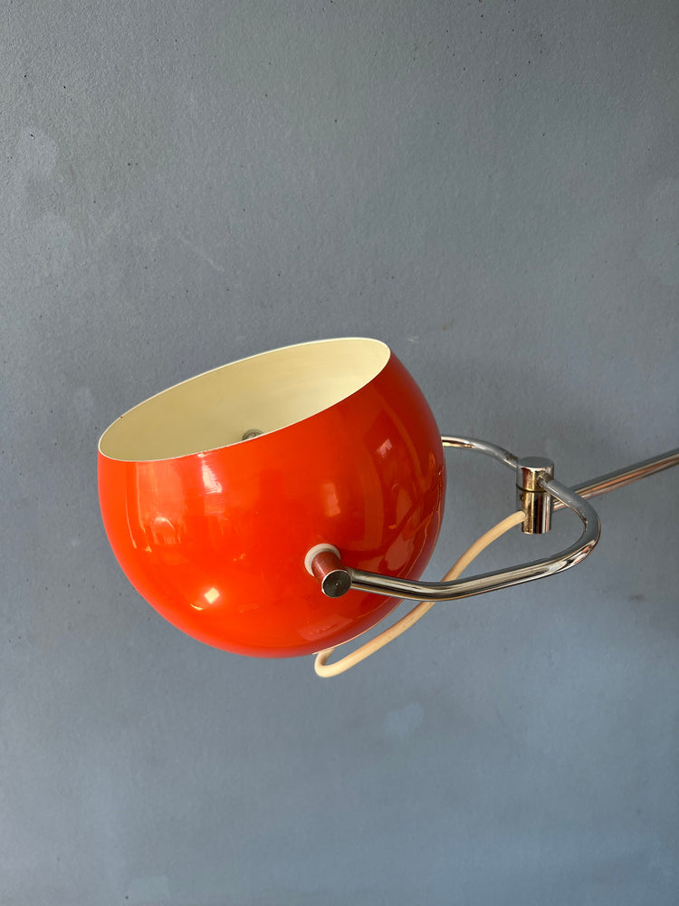 Red GEPO Wall Lamp - Eyeball Wall Light - Mid Century Lamp