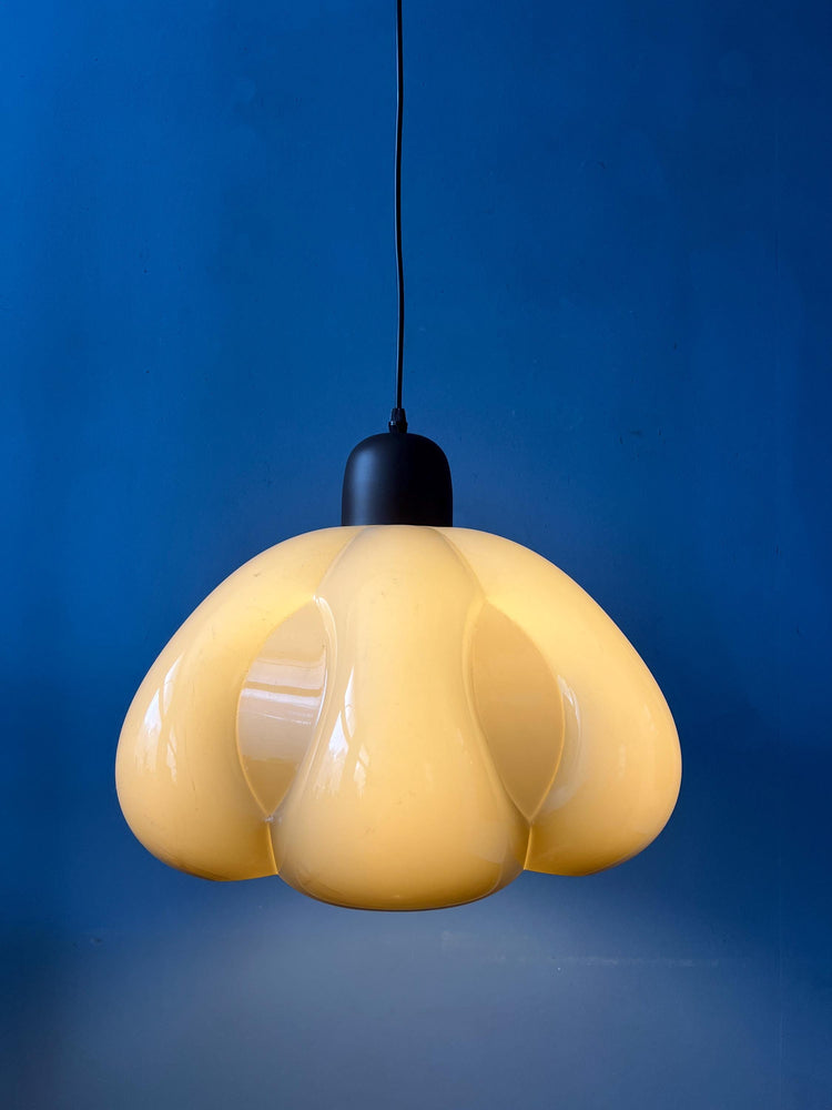 Mid Century Space Age Flower Pendant Lamp by Herda