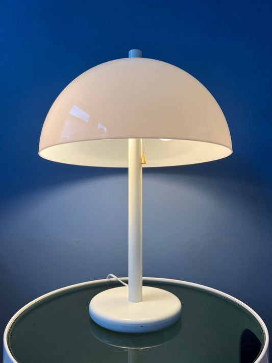 White Mid Century Mushroom Dijkstra Table Lamp