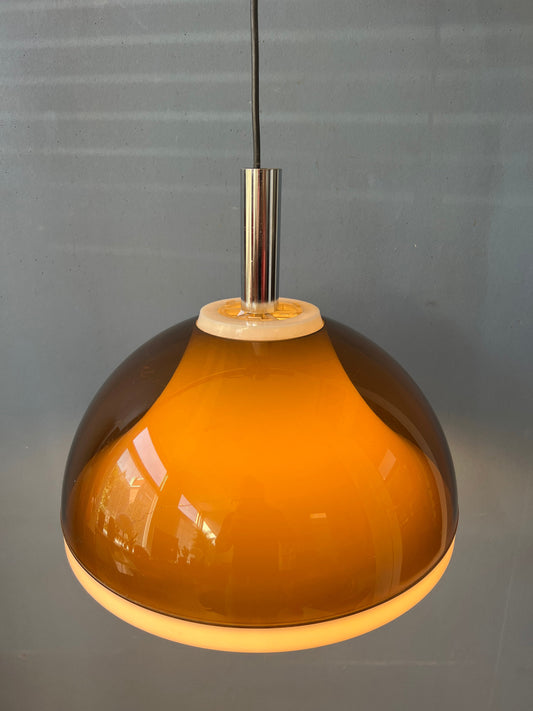 Dijkstra Brown Smoked Acrylic Glass Space Age Pendant Lamp