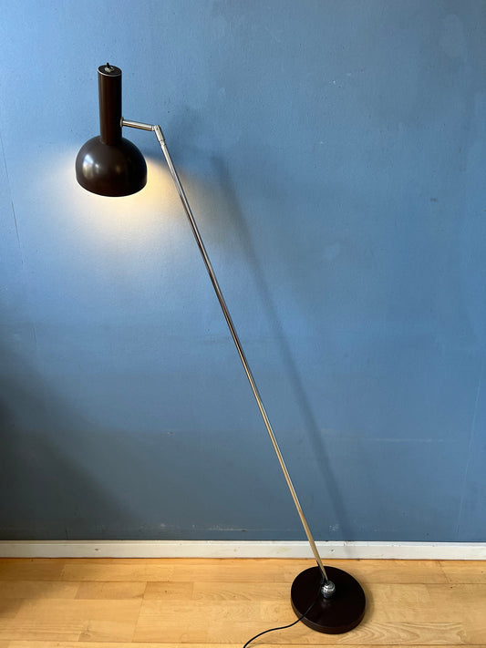 Mid Century Hala Brown Ball Rotating Floor Lamp