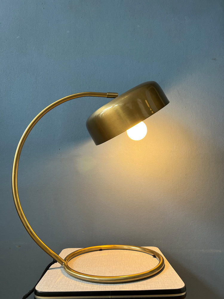 Mid Century Brass Desk Lamp