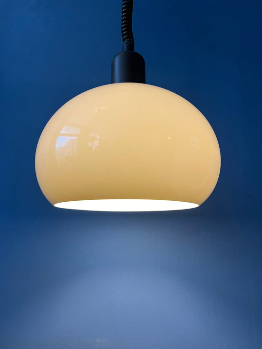 Vintage Beige Mushroom Acrylic Glass Pendant Lamp