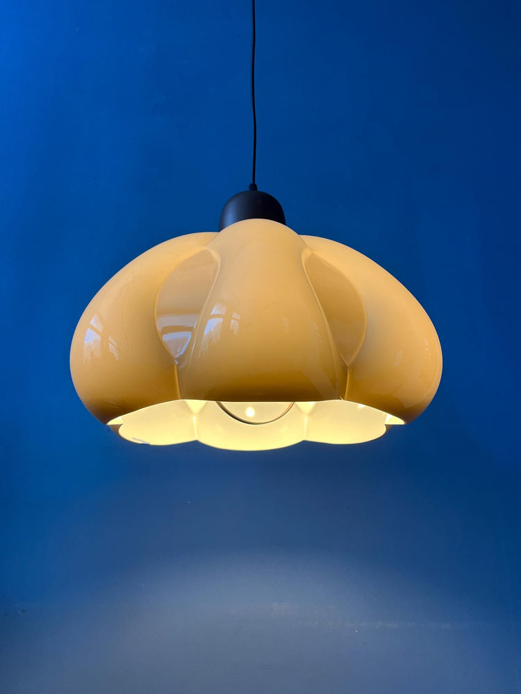 Mid Century Space Age Flower Pendant Lamp by Herda