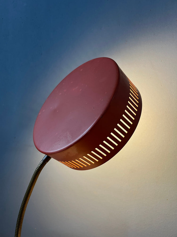 Red Mid Century Space Age UFO Table Lamp