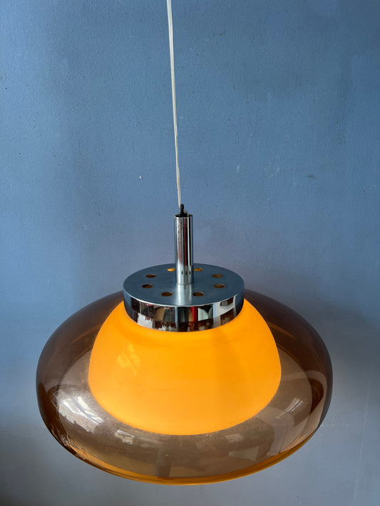 Mid Century Plexiglass Space Age Pendant Lamp