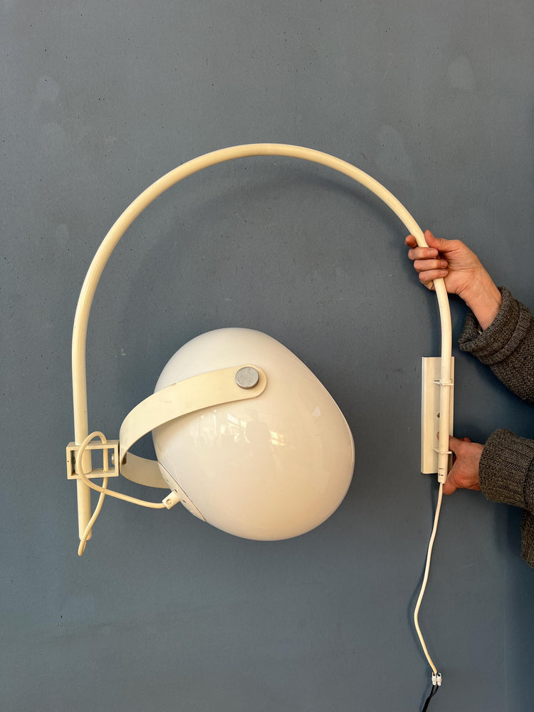 Vintage Dijkstra Space Age Mushroom Arc Wall Lamp