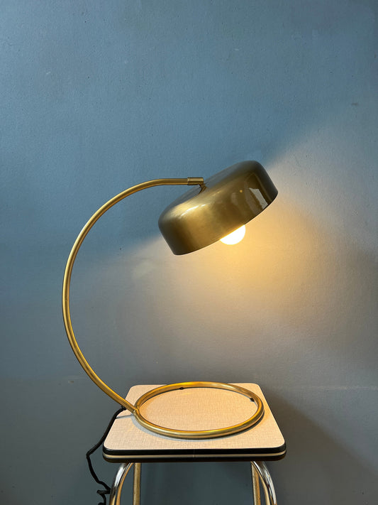 Mid Century Brass Desk Lamp