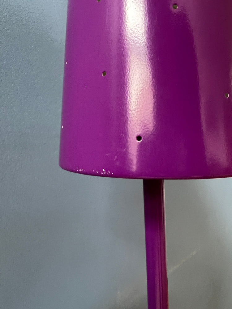 Mid Century Space Age Purple Table Lamp