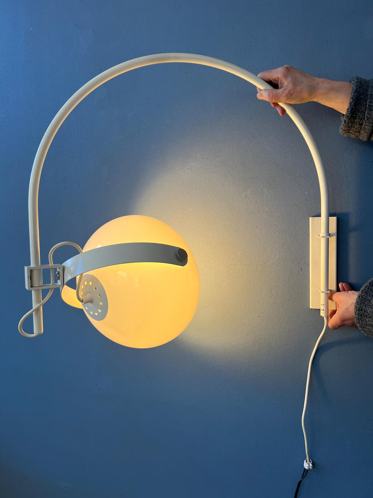 Vintage Dijkstra Space Age Mushroom Arc Wall Lamp