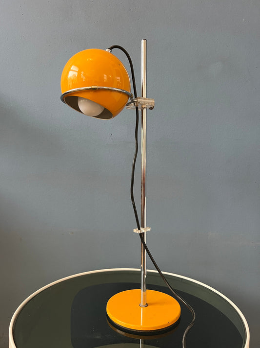 Vintage Yellow GEPO Eyeball Table Lamp