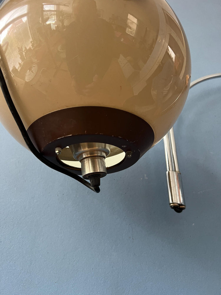 Vintage Space Age Hala Double Arc Mushroom Wall Lamp