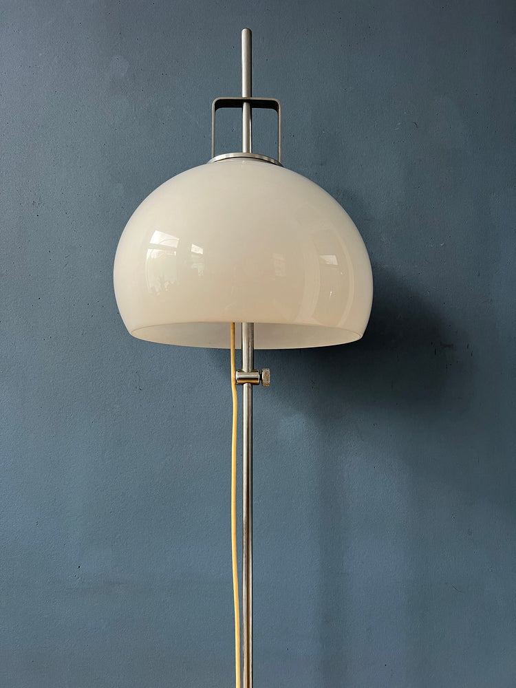 Mid Century Guzzini Style Space Age Floor Lamp Model 'Lucerna'