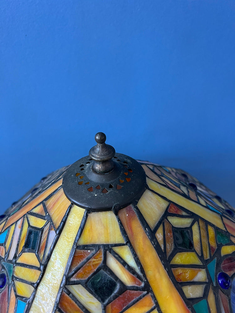 Stained Glass Tiffany Art Deco Style Desk Lamp