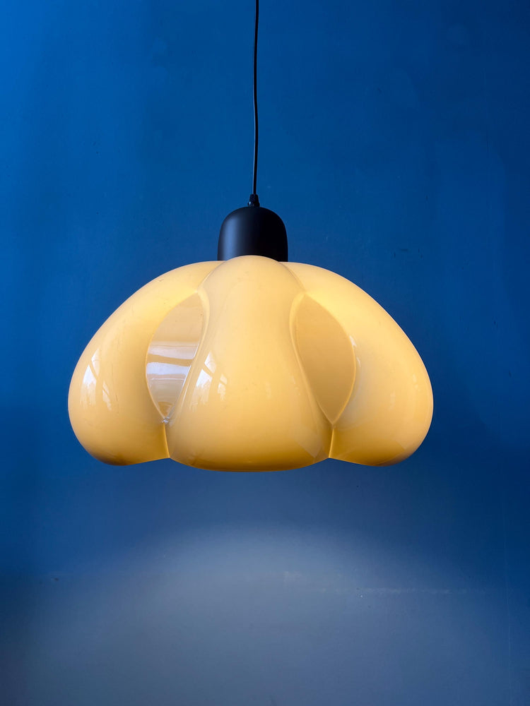 Mid Century Space Age Flower Pendant Lamp by Herda