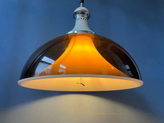 Big Mid Century Stilux Milano Space Age Pendant Lamp