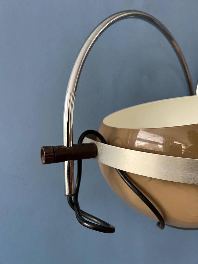 Vintage Space Age Hala Double Arc Mushroom Wall Lamp