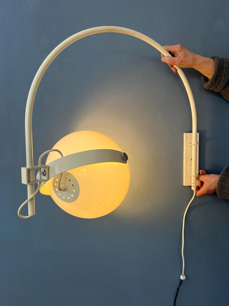 Vintage Dijkstra Space Age Mushroom Arc Wall Lamp