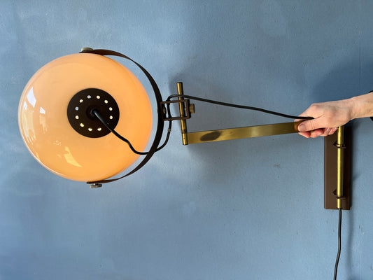 Mushroom Wall Light - Dijkstra Lamp - Space Age Sconce - Swing-Arm