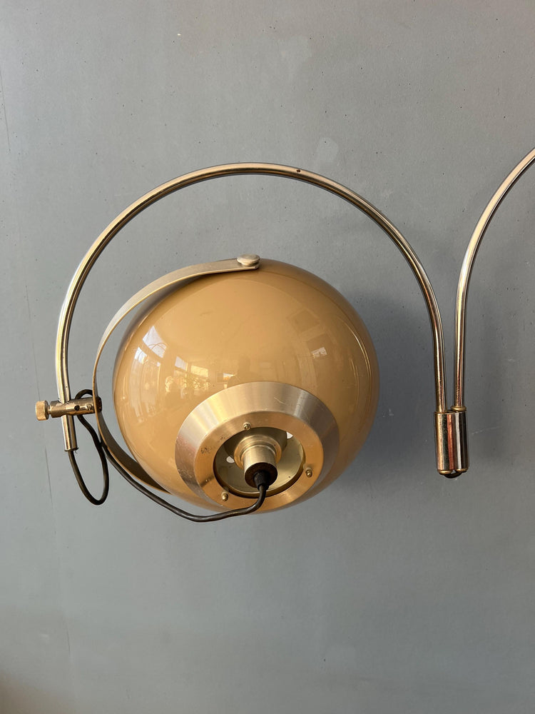 Vintage Space Age Hala Double Arc Mushroom Wall Lamp