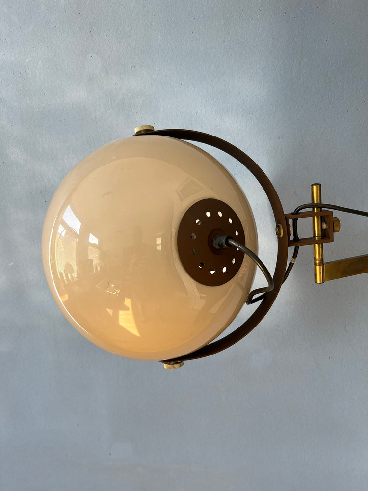 Mushroom Wall Light - Dijkstra Lamp - Space Age Sconce - Swing-Arm