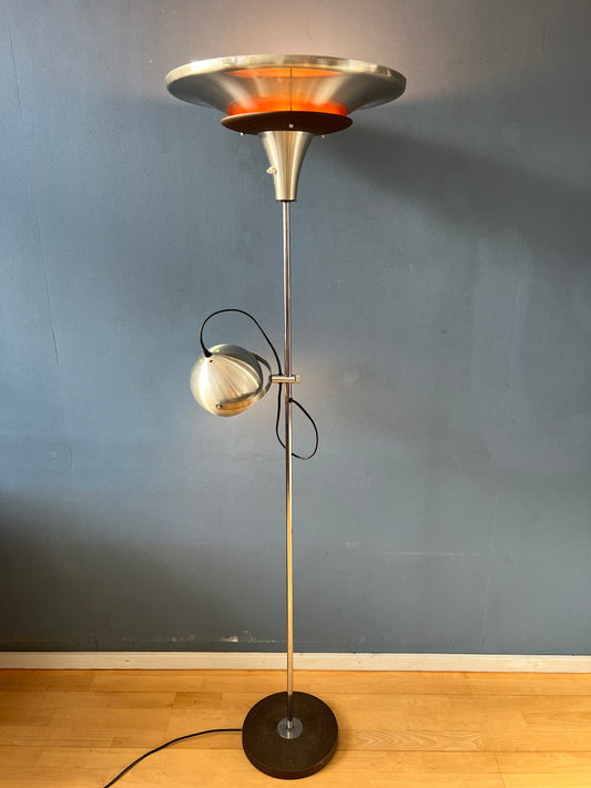 Vintage Lakro Amstelveen Space Age UFO Floor lamp with Eyeball Shade