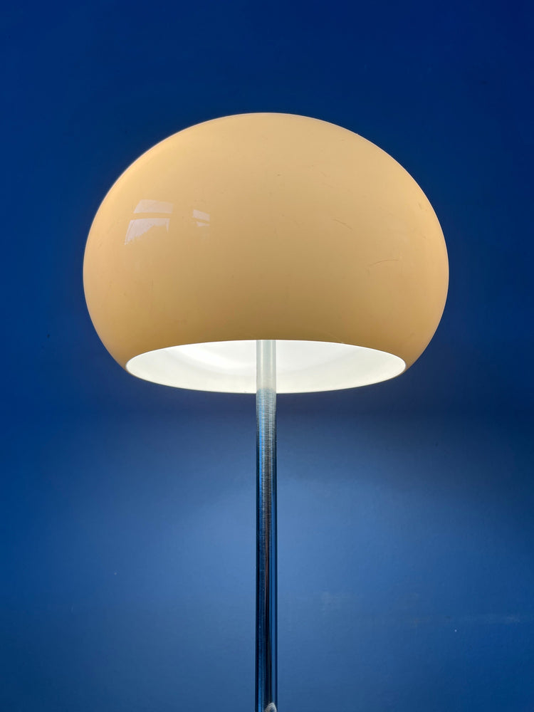 Retro Mid Century Beige Mushroom Table Lamp