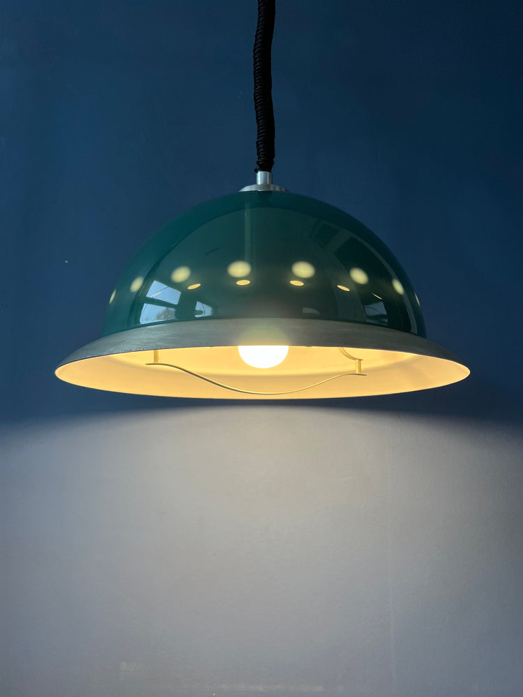 Big Green Dijkstra Space Age Dome Hanging Lamp