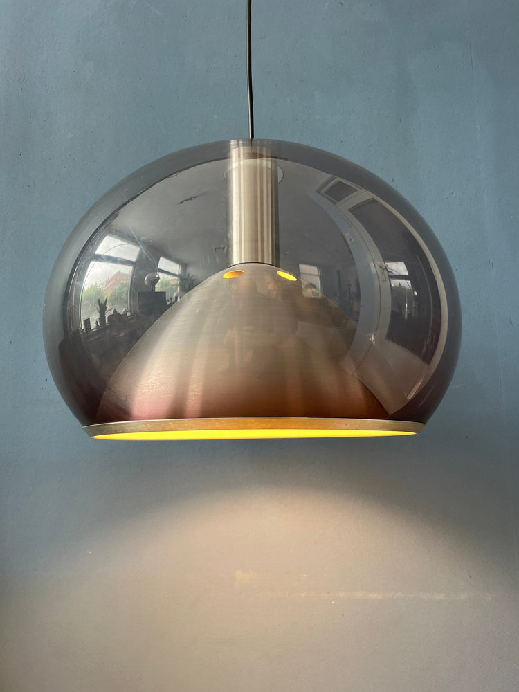 Mid Century Plexiglass Space Age Mushroom Hanging Lamp