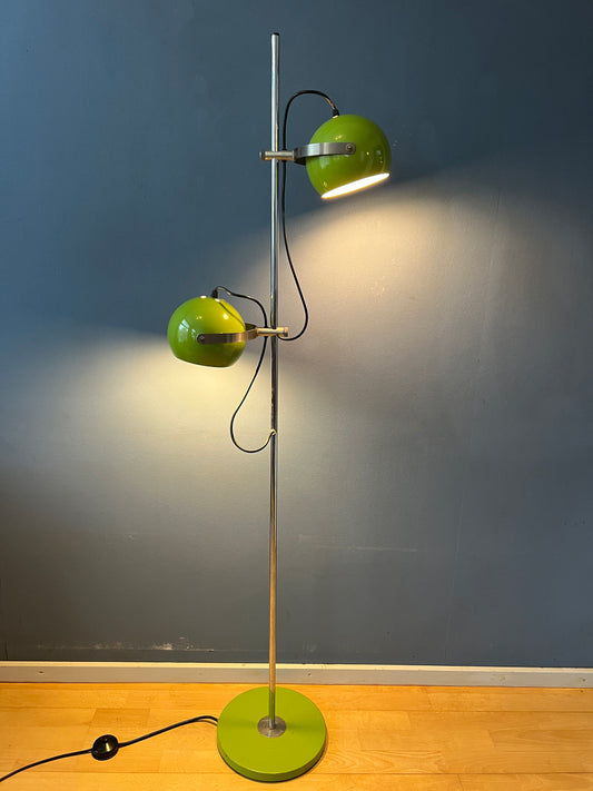 Vintage Green Herda Space Age Eyeball Floor Lamp