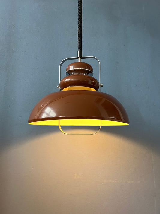 Anvia Mid Century Space Age Brown Pendant Lamp