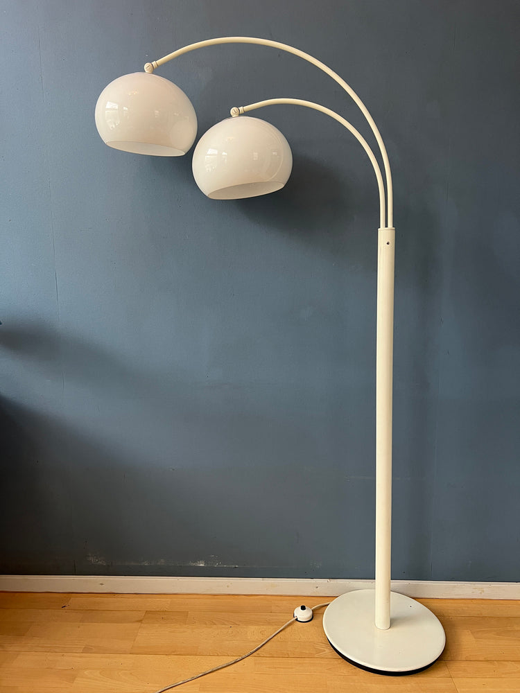 White Dijkstra Double Arc Mushroom Floor Lamp