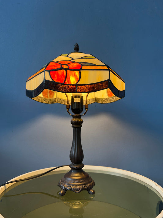 Stained Glass Tiffany Style Art Deco Table Lamp