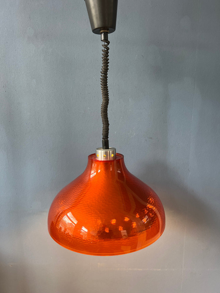 Mid Century UFO Plexiglass Space Age Hanging Lamp