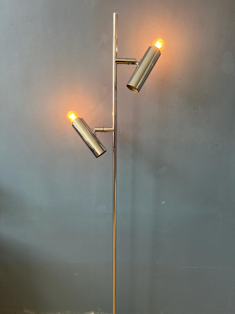 Chrome Vintage Sputnik Floor Lamp by Sölken Leuchten