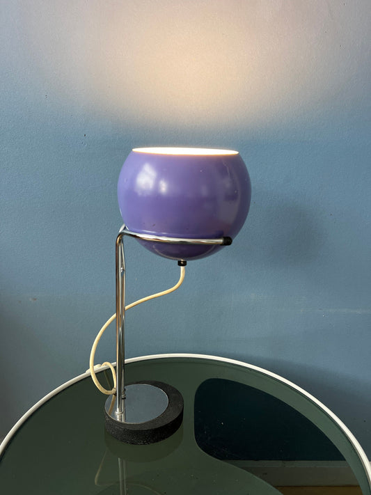 Purple Herda Space Age Eyeball Desk Lamp