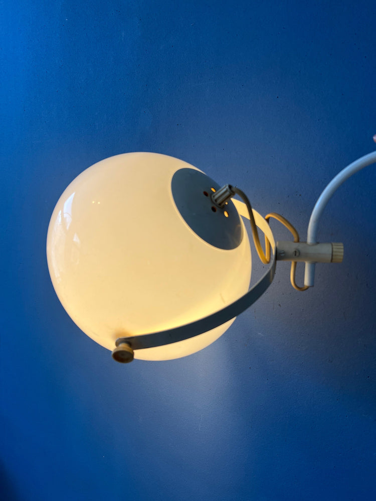 Vintage Space Age Anvia Mushroom Arc Wall Lamp