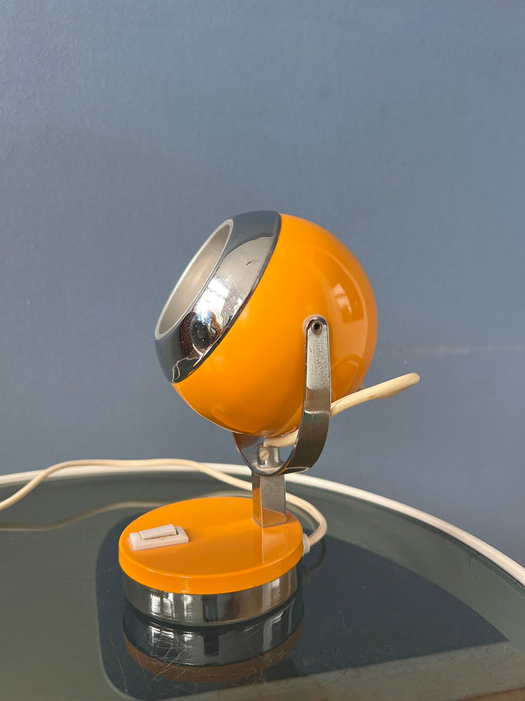 Set (2) of Yellow Space Age Eyeball Table Lamps