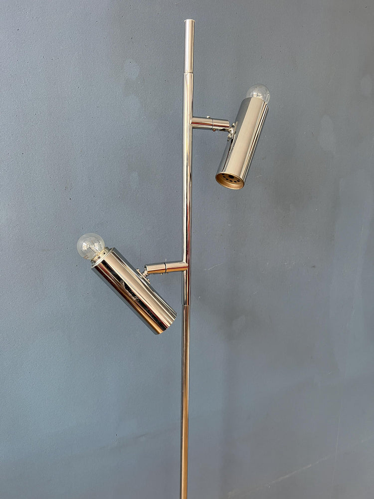 Chrome Vintage Sputnik Floor Lamp by Sölken Leuchten